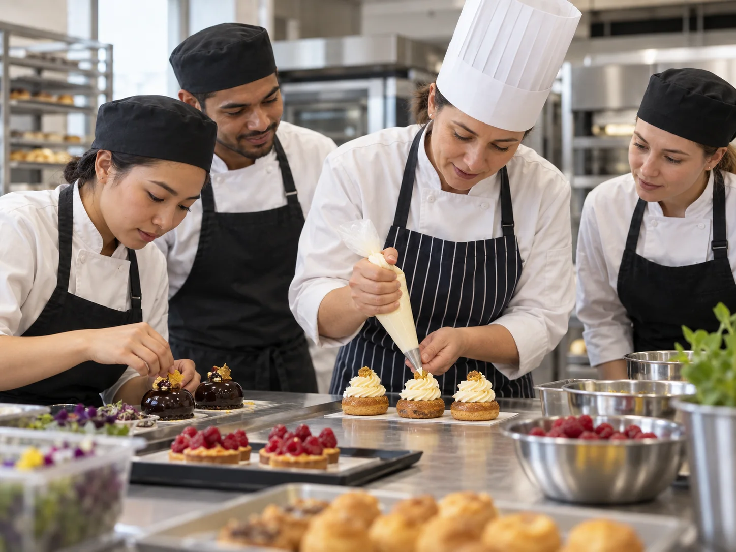 Patisserie practical training